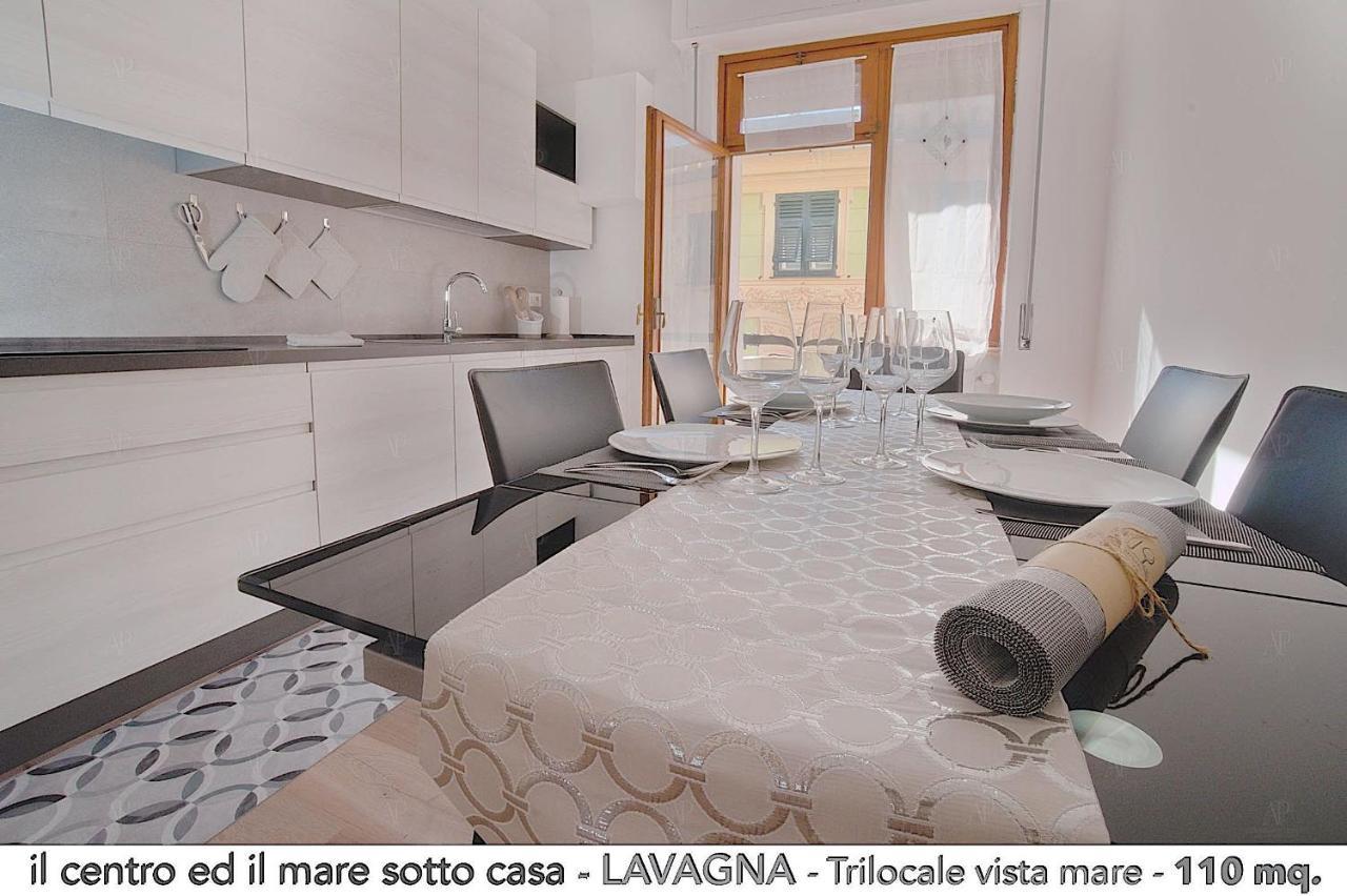 Il Centro Ed Il Mare Sotto Casa Appartement Lavagna Buitenkant foto